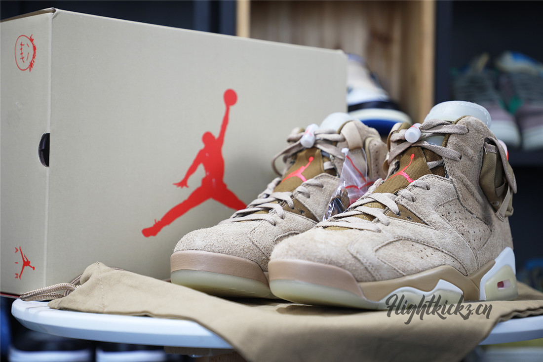 Travis Scott X Air Jordan 6 Retro “British Khaki”