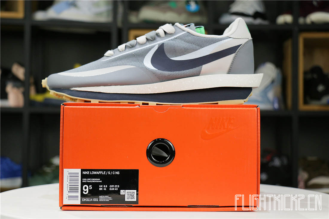 Nike LD Waffle sacai CLOT Kiss of Death 2 Cool Grey