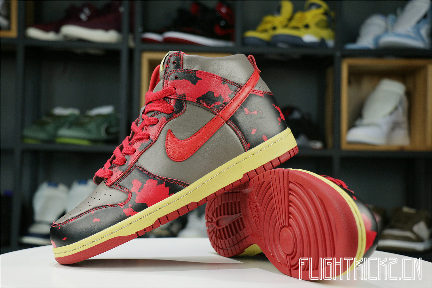 Nike Dunk High 1985 Red Acid Wash