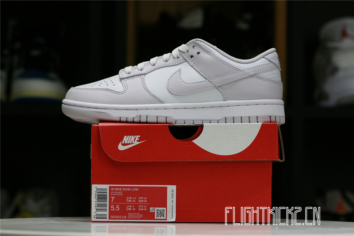 WMNS DUNK LOW ‘LIGHT VIOLET’ DD1503-116