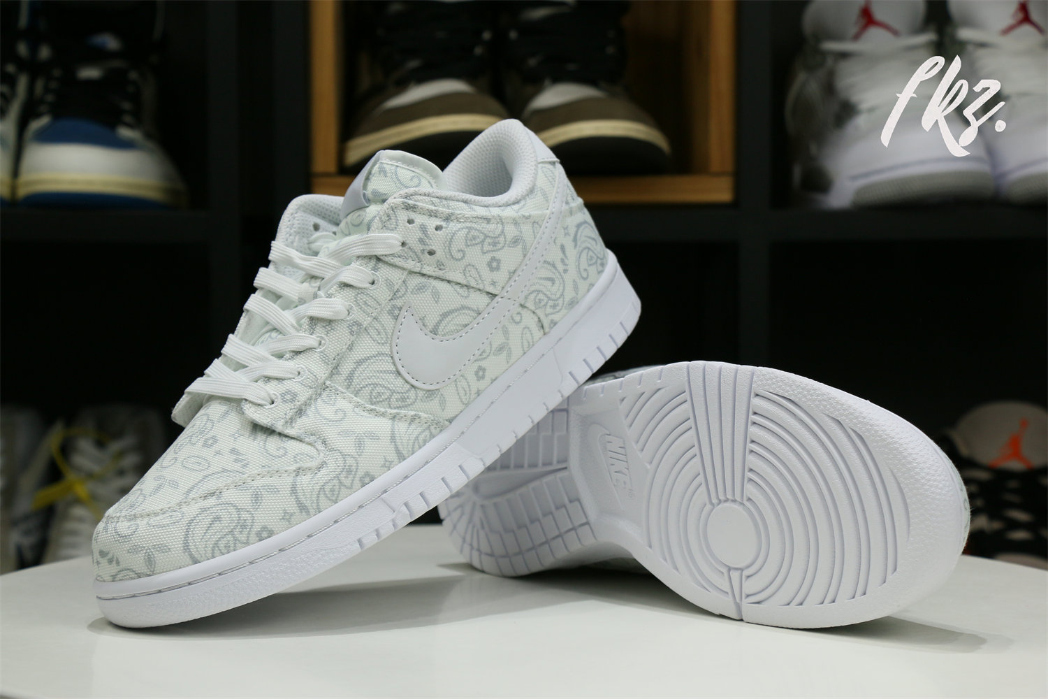 Nike Dunk Low White Paisley