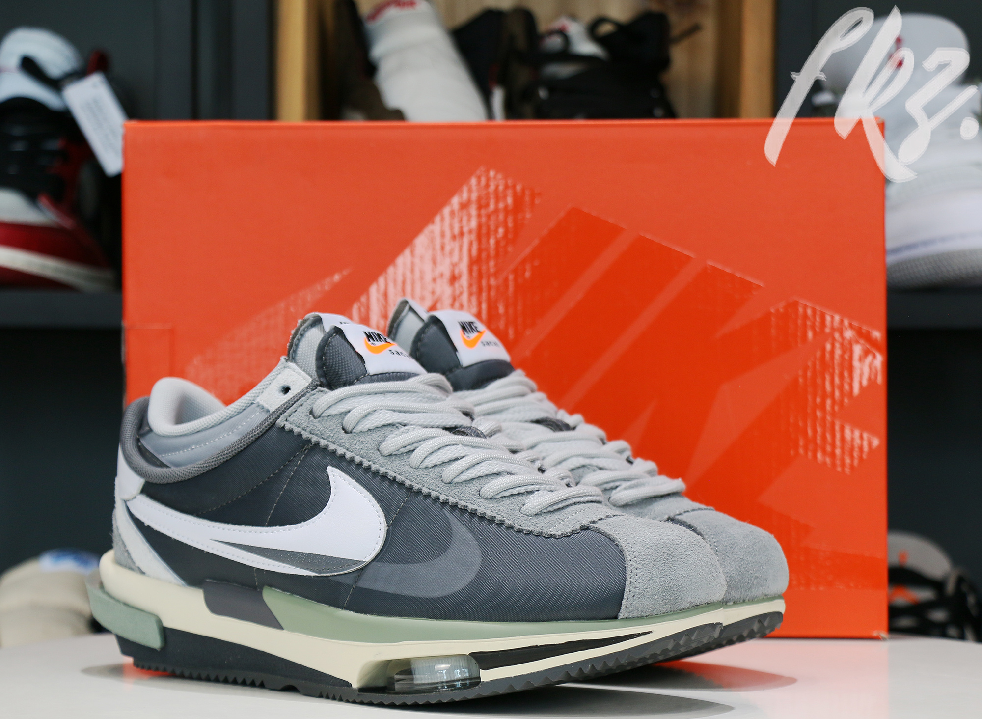 Sacai x Nike Cortez 4.0 White Gray 2022