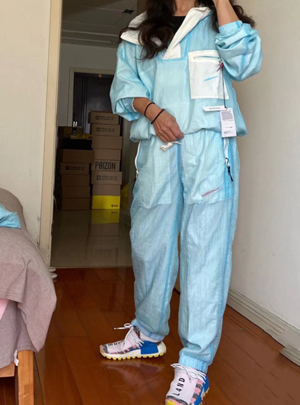 NIKE x SUPREME jewel-appliquéd reversible trousers pants