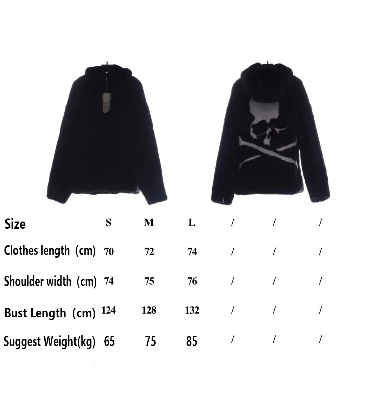 Mastermind Japan MMJ Big Skull Mink Fleece Hooded Fur Coat