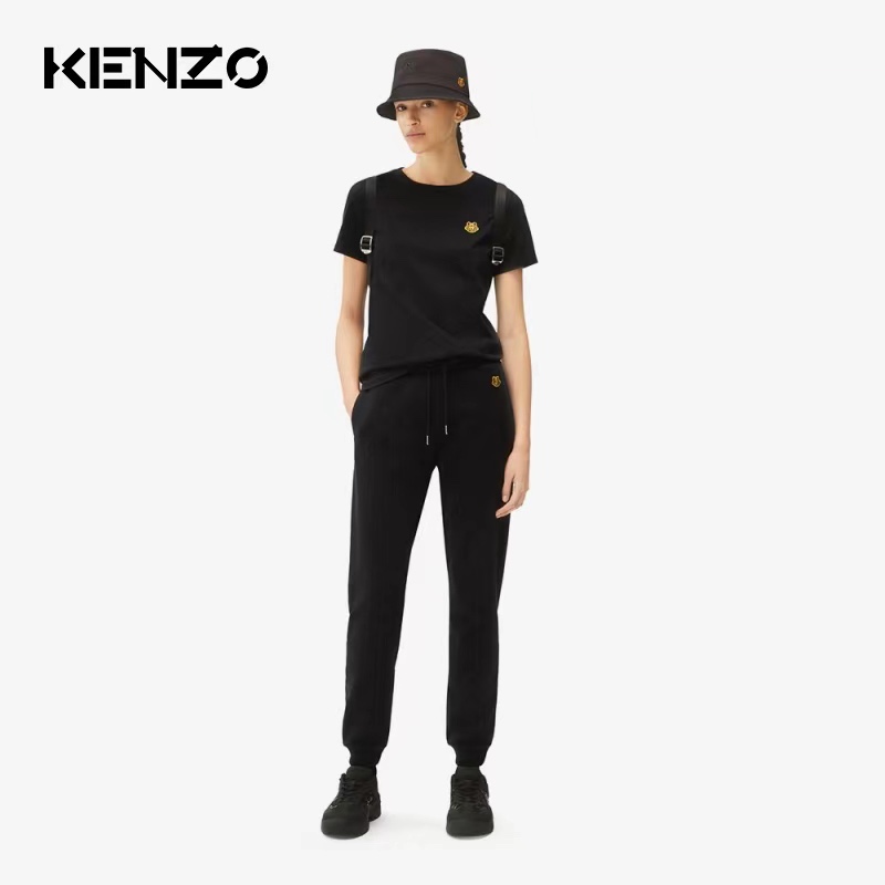 K3NZ0 environmental protection limited embroidered small tiger head pants