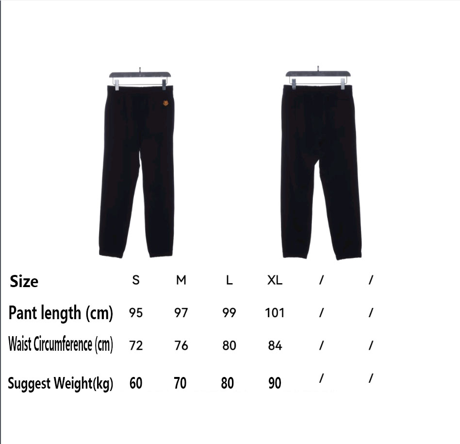 K3NZ0 environmental protection limited embroidered small tiger head pants