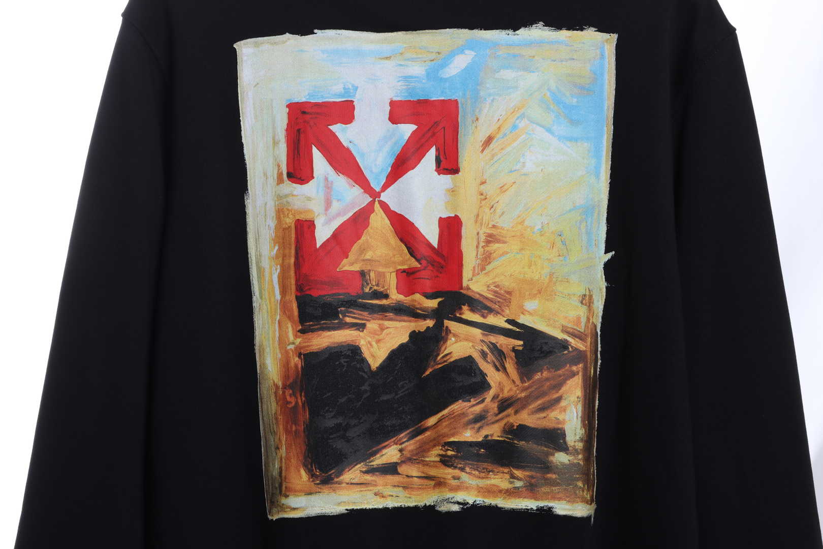 OFFWHITE (OW) environmental limited logo red arrow sweatshirt