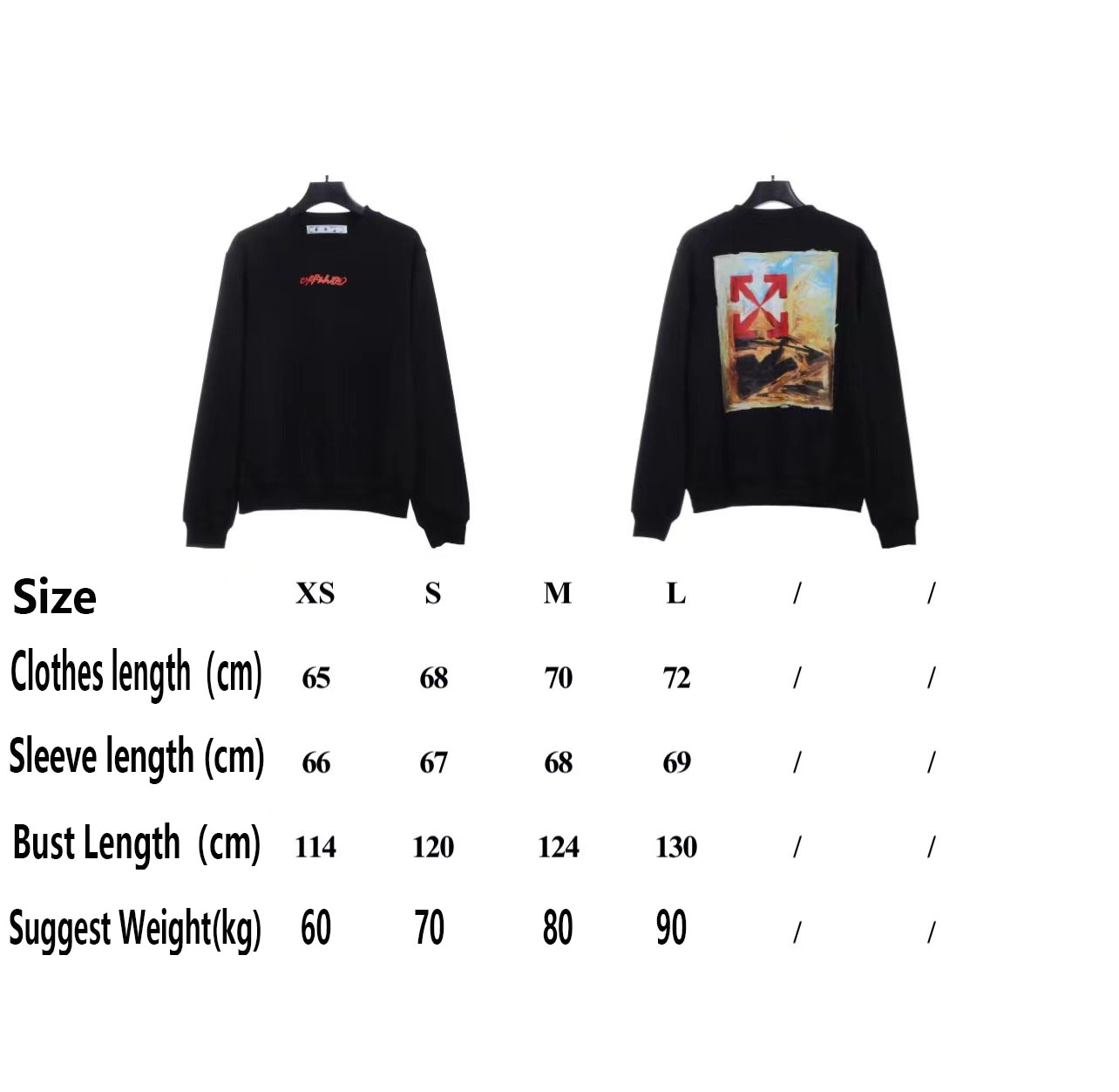 OFFWHITE (OW) environmental limited logo red arrow sweatshirt