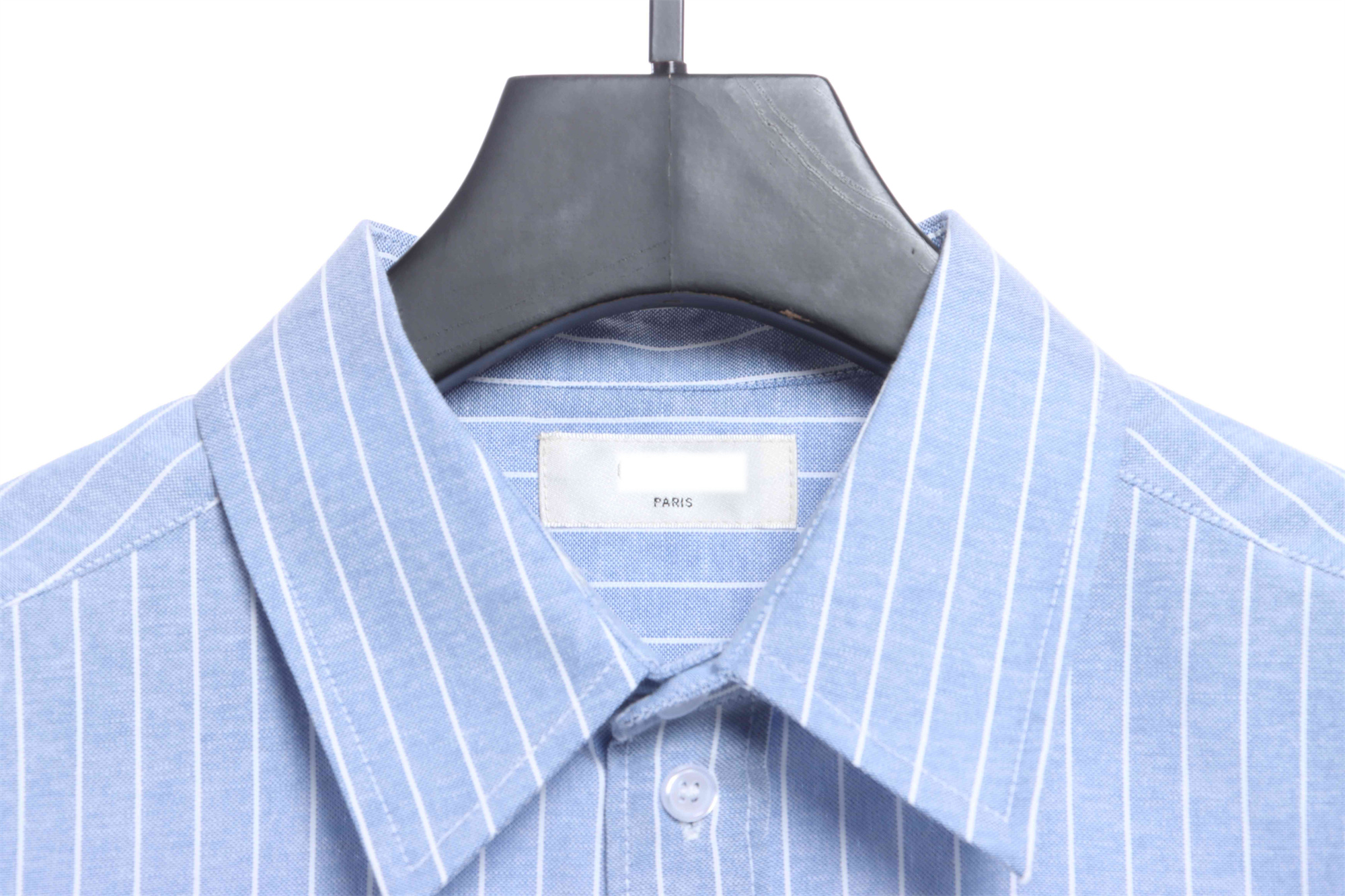 C3 Small Embroidered Vertical Stripe Long Sleeve Shirt