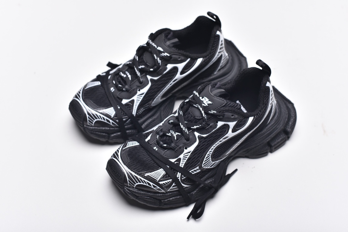 Balenciag* 3XL Sneaker ‘Worn‑Out ‑ Black White’
