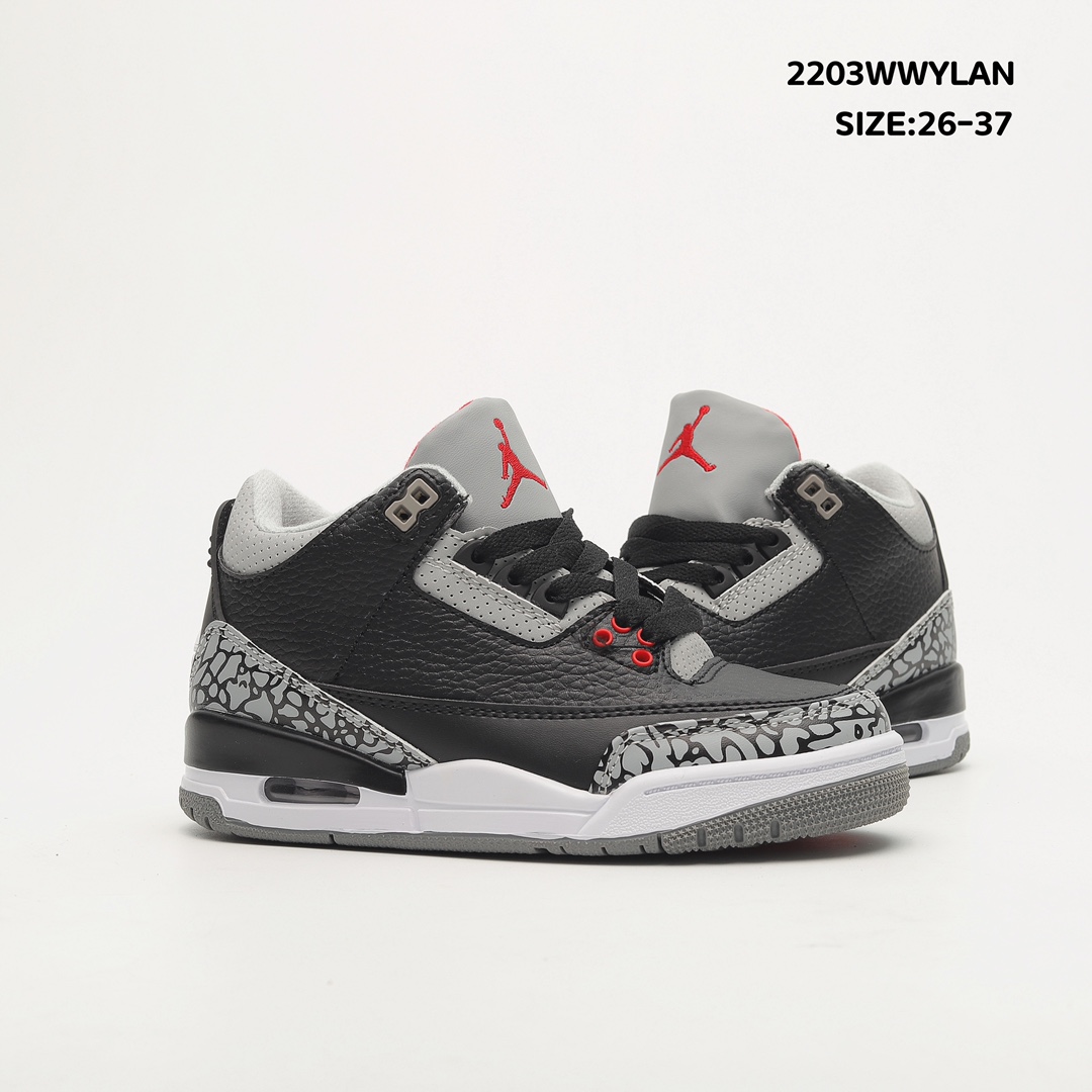 Air Jordan 3 Retro Black Cement 2011 Toddler