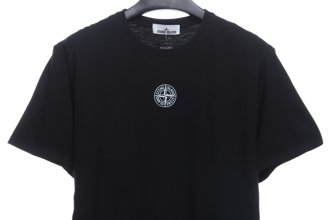 Stone island cross logo printing short sleeves