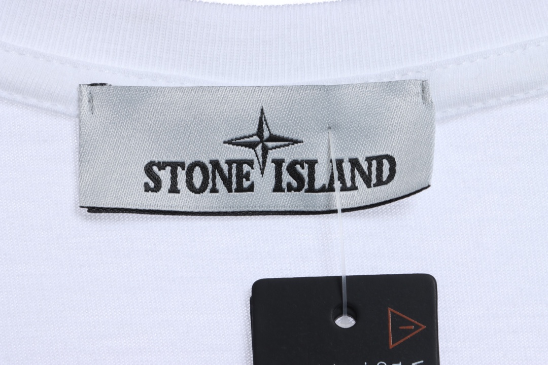 Stone island cross logo printing short sleeves