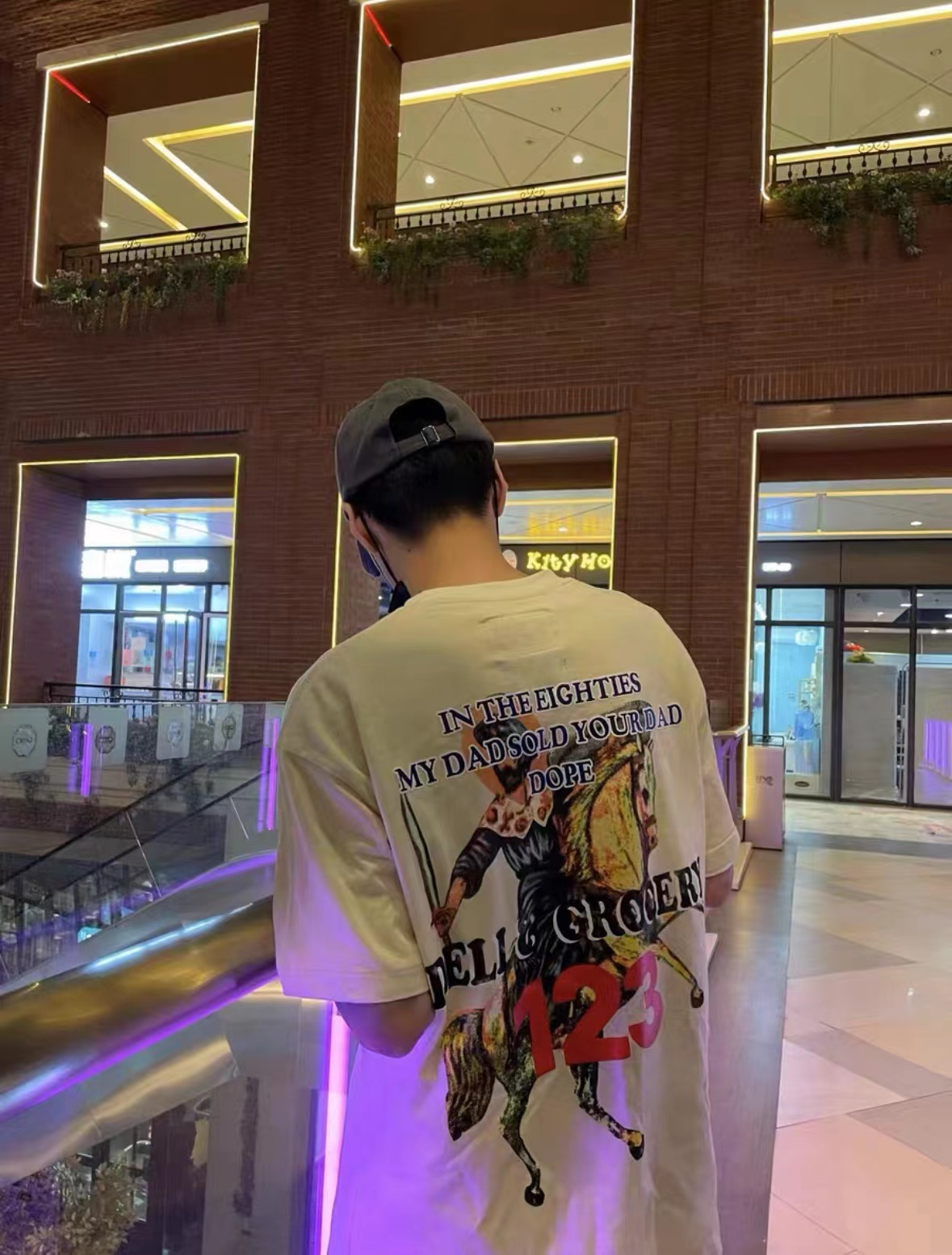 RRR123 Knight print short-sleeved T-shirt