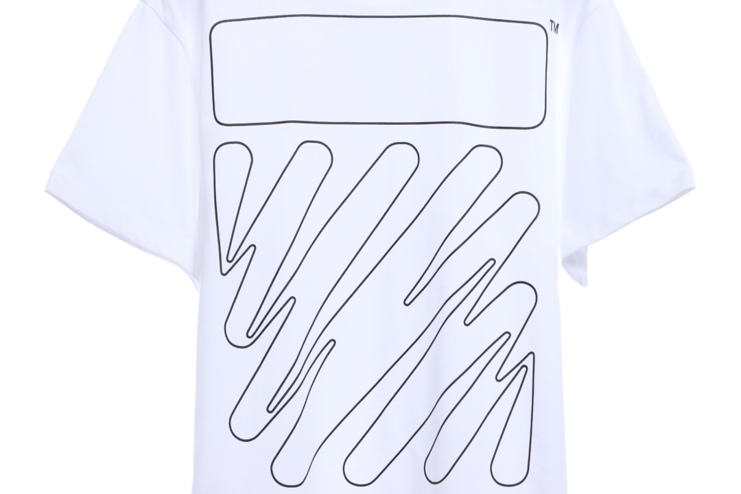 OW graffiti brush zebra crossing short sleeve