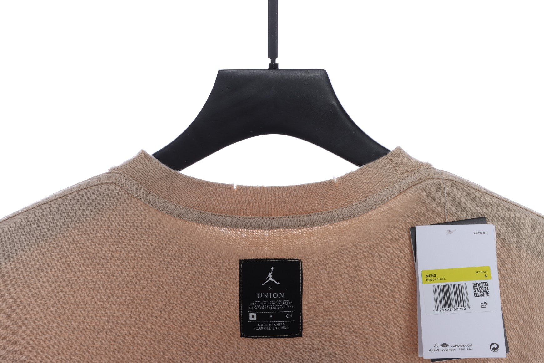 Aj UNION character letter print short sleeve