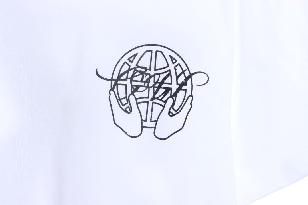 OW palm arrow print short sleeves