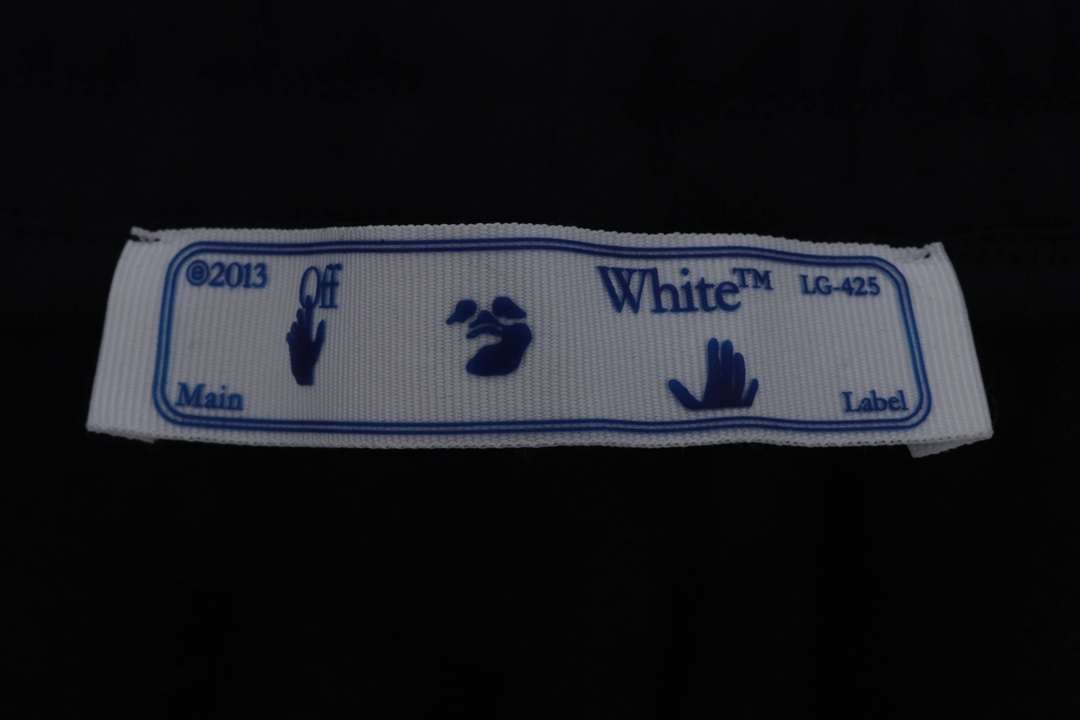 OW purplish red twill shorts