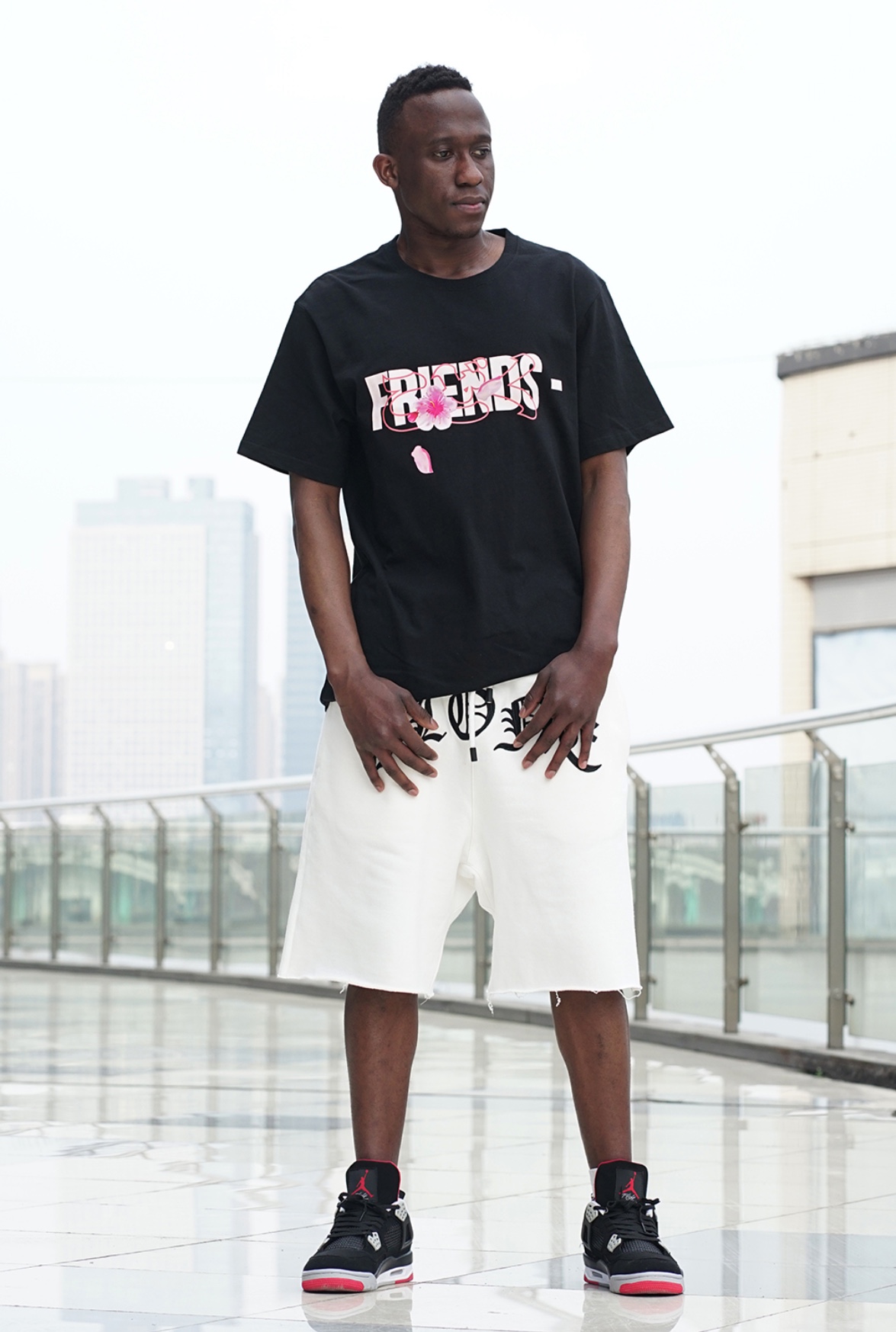 VLONE Sakura Cherry Blossom Print Short Sleeves