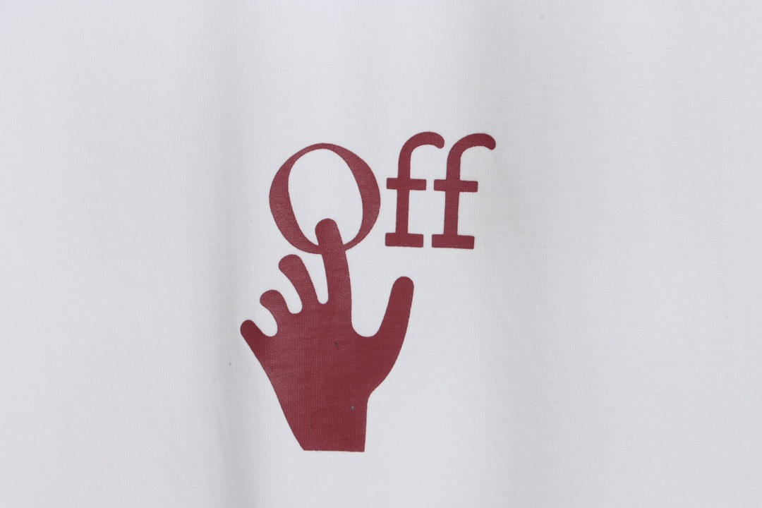 OW logo red graffiti arrow skull short sleeves