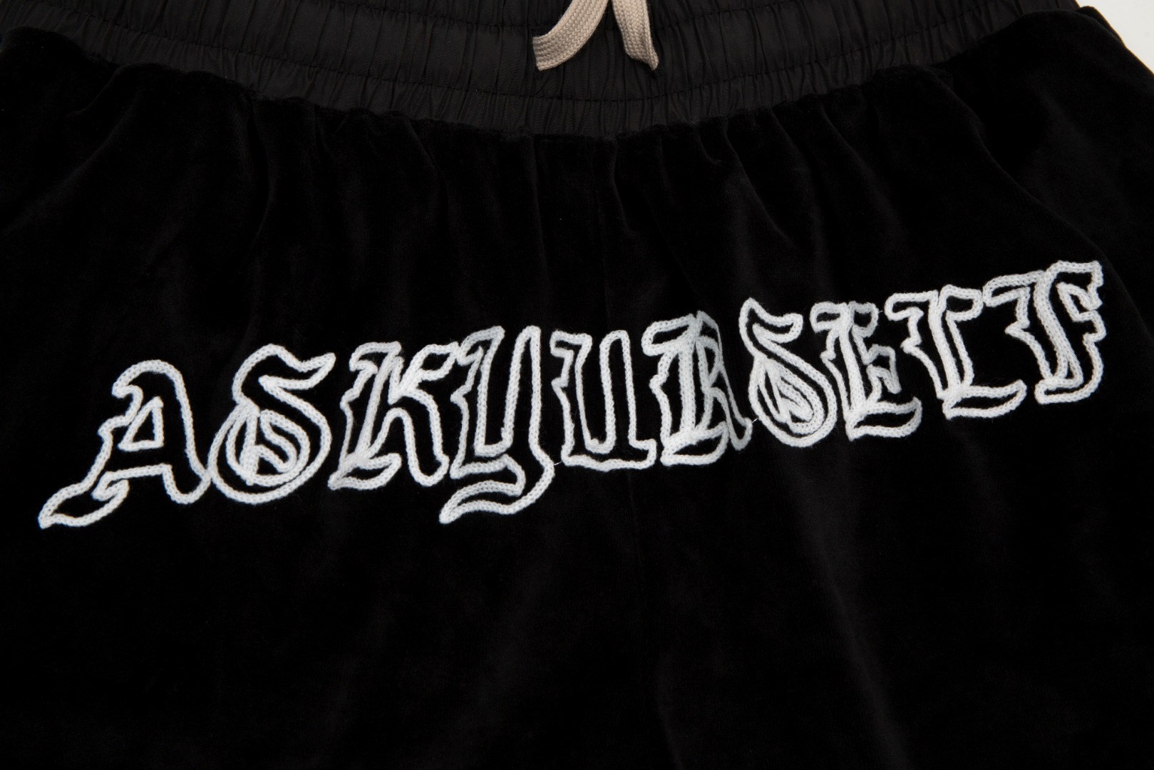 Letter high street flocking shorts