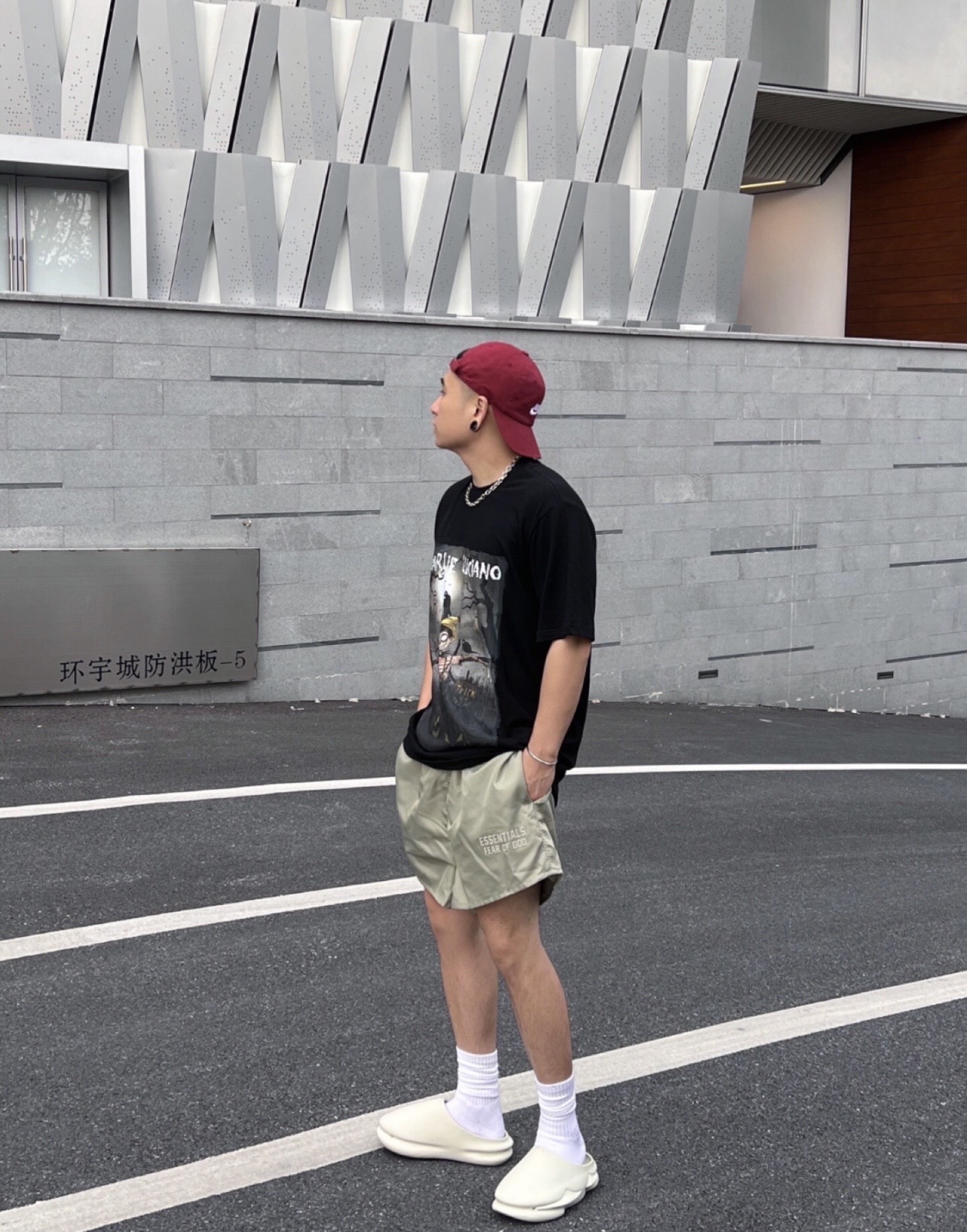 FOG season 8 woven nylon double shorts