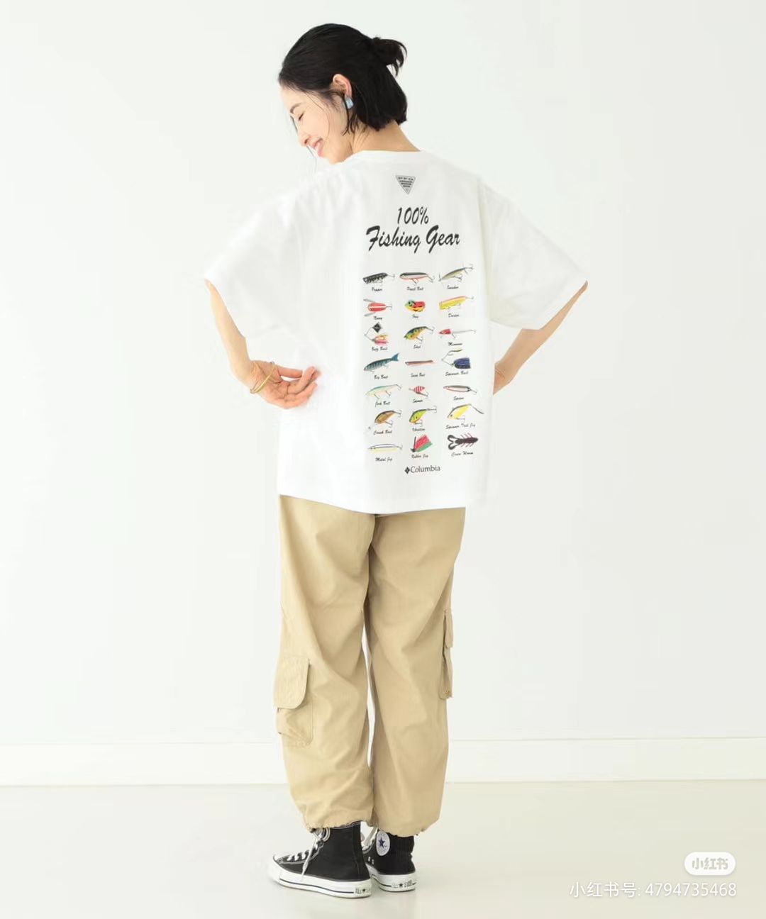 Fish bait map short sleeves