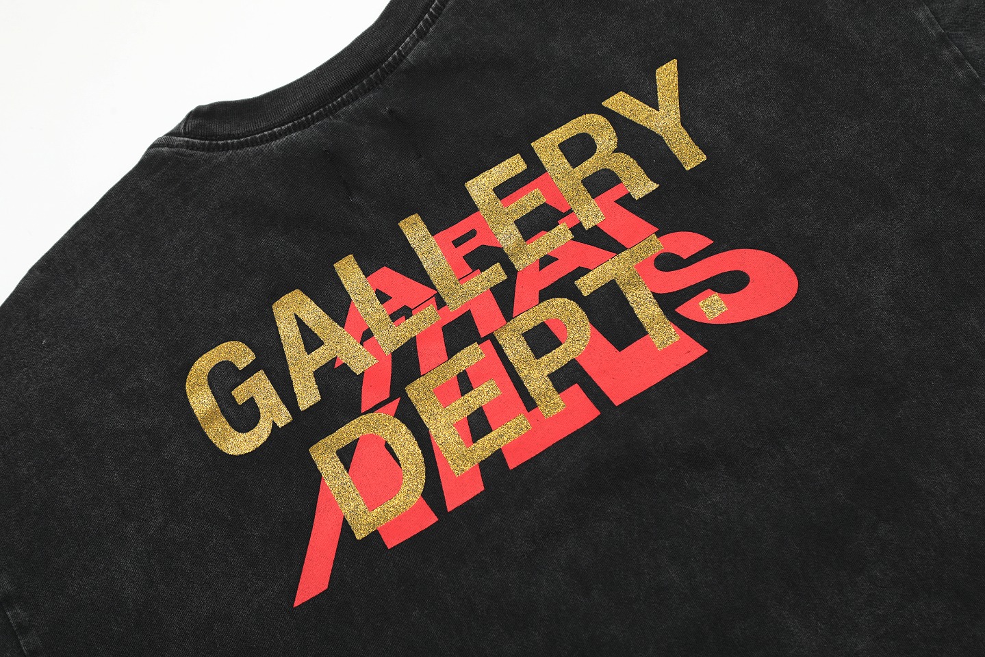 Gallery Dep Stack letters, print and wash to make old short sleeves