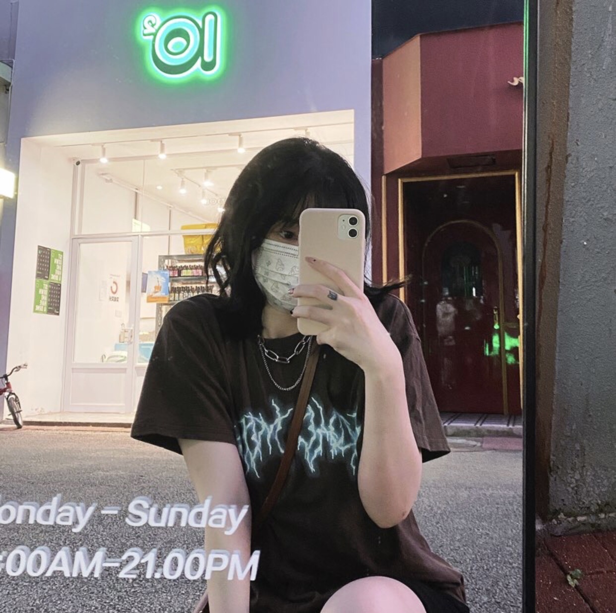 Travis Scott Letter lightning foam printing short sleeves