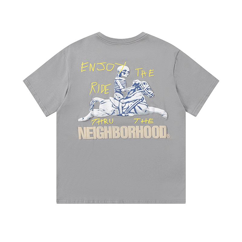 Travis Scott Joint carousel cartoon printing short sleeves