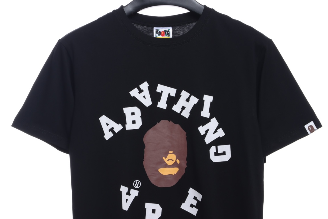 BAPE reverse ape initials printing short sleeves
