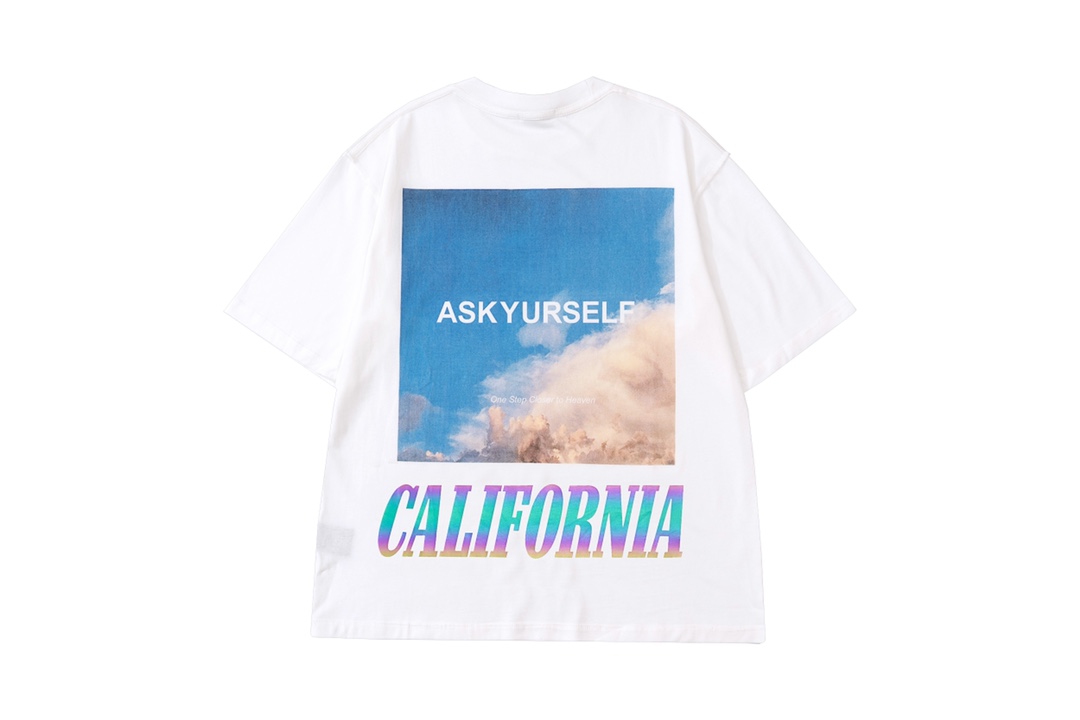 ASKYURSELF California sky print short-sleeved T-shirt