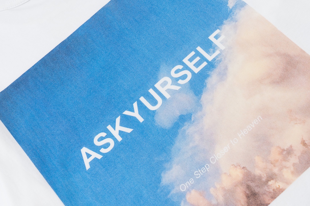 ASKYURSELF California sky print short-sleeved T-shirt