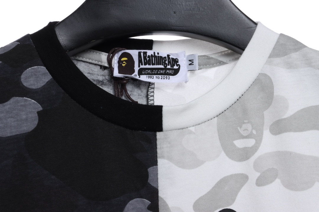 BAPE color matching camouflage shark mouth print short sleeves
