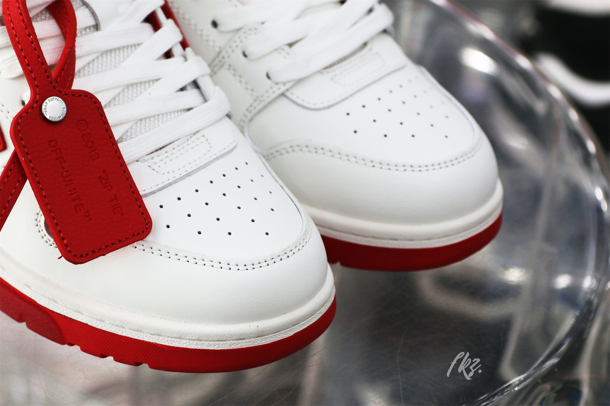 Off-White White Red Out Of Office Sneaker