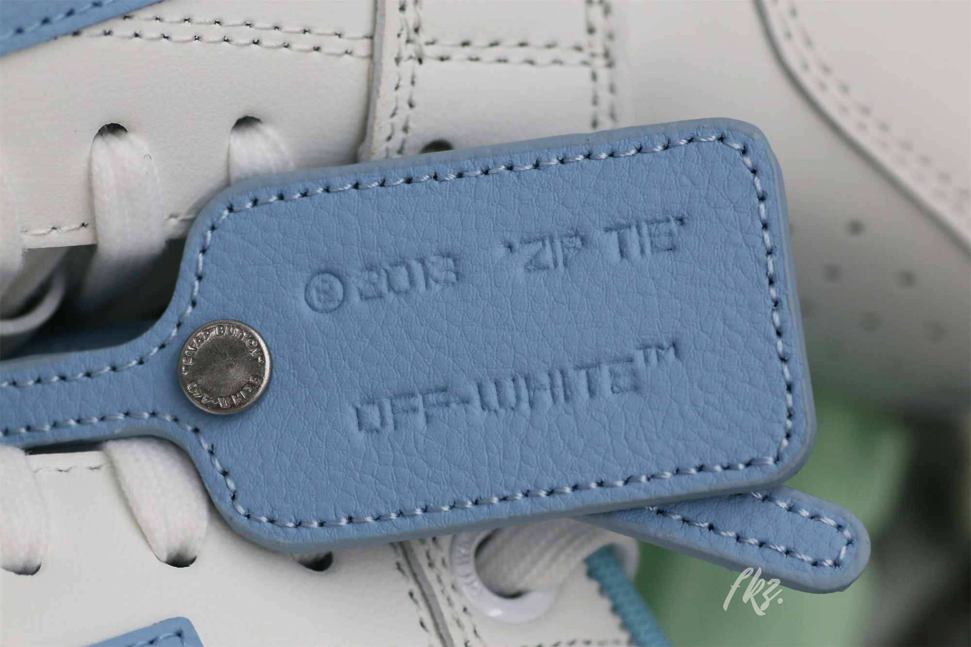 OFF-WHITE White & Blue Out Of Office Sneakers