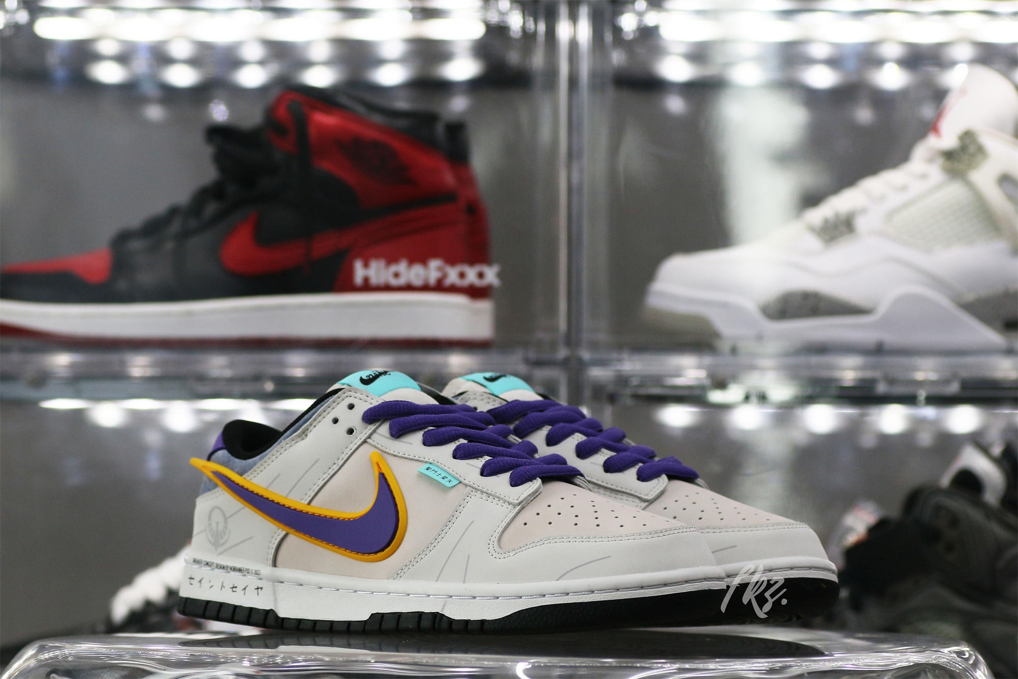 Nike SB Dunk Low & Athena Sail Pink Purple Gold