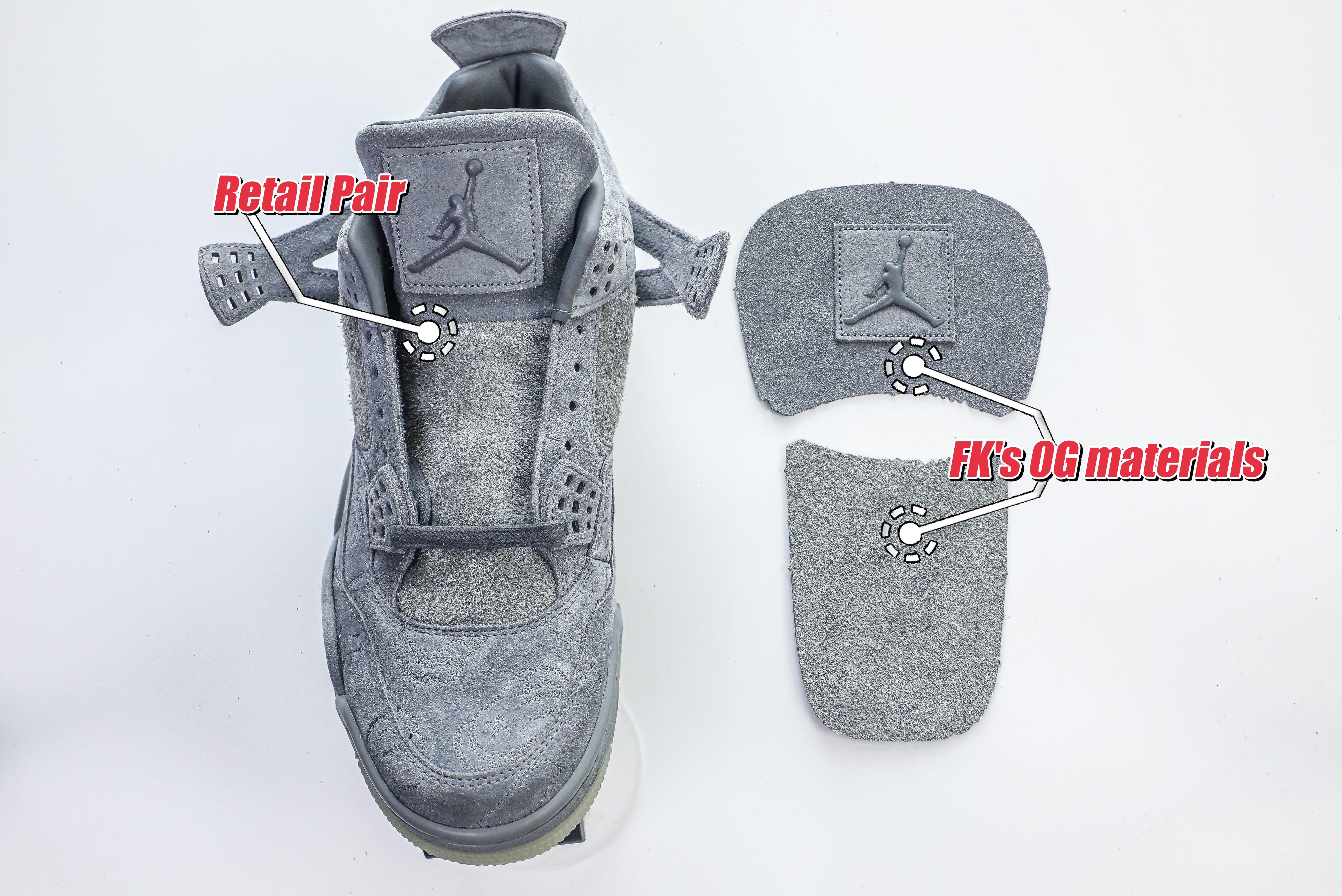 Kaws X Air Jordan 4 Retro Grey 2017 (LN5 A1 Batch)