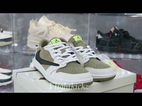 Travis Scott x Air Jordan 1 Low Golf Neutral Olive (LN5 A1)