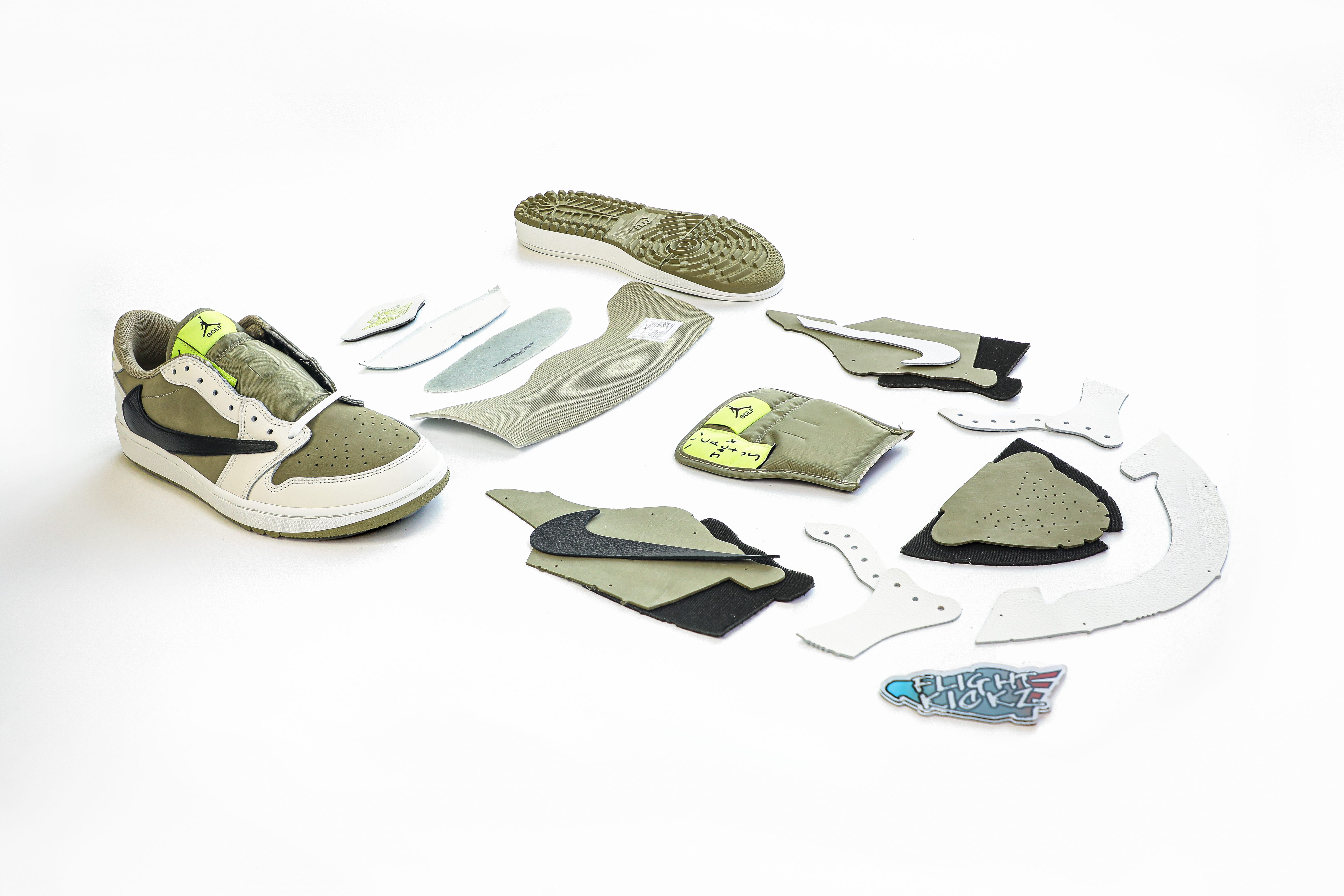 Travis Scott x Air Jordan 1 Low Golf Neutral Olive (LN5 A1)