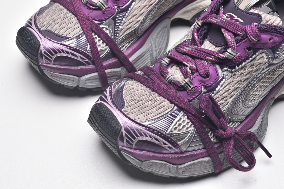 Balenciag* Cargo Sneaker Grey Purple