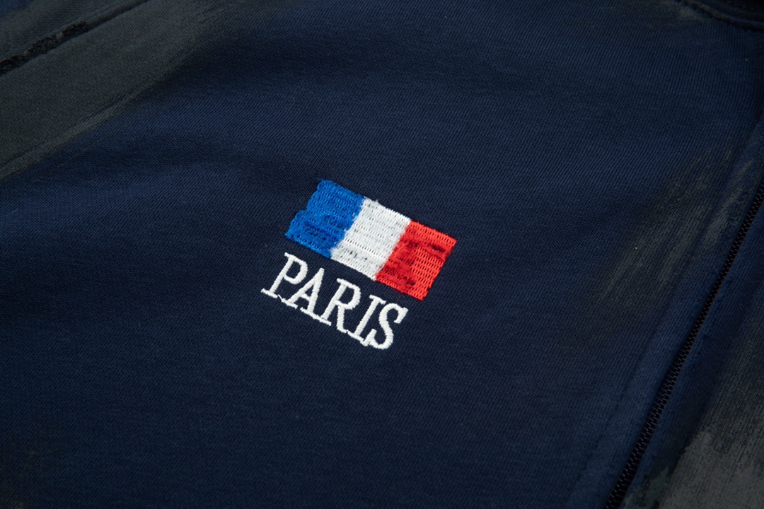 Balancig* Zip Up Hoodie ‘Dark Navy’