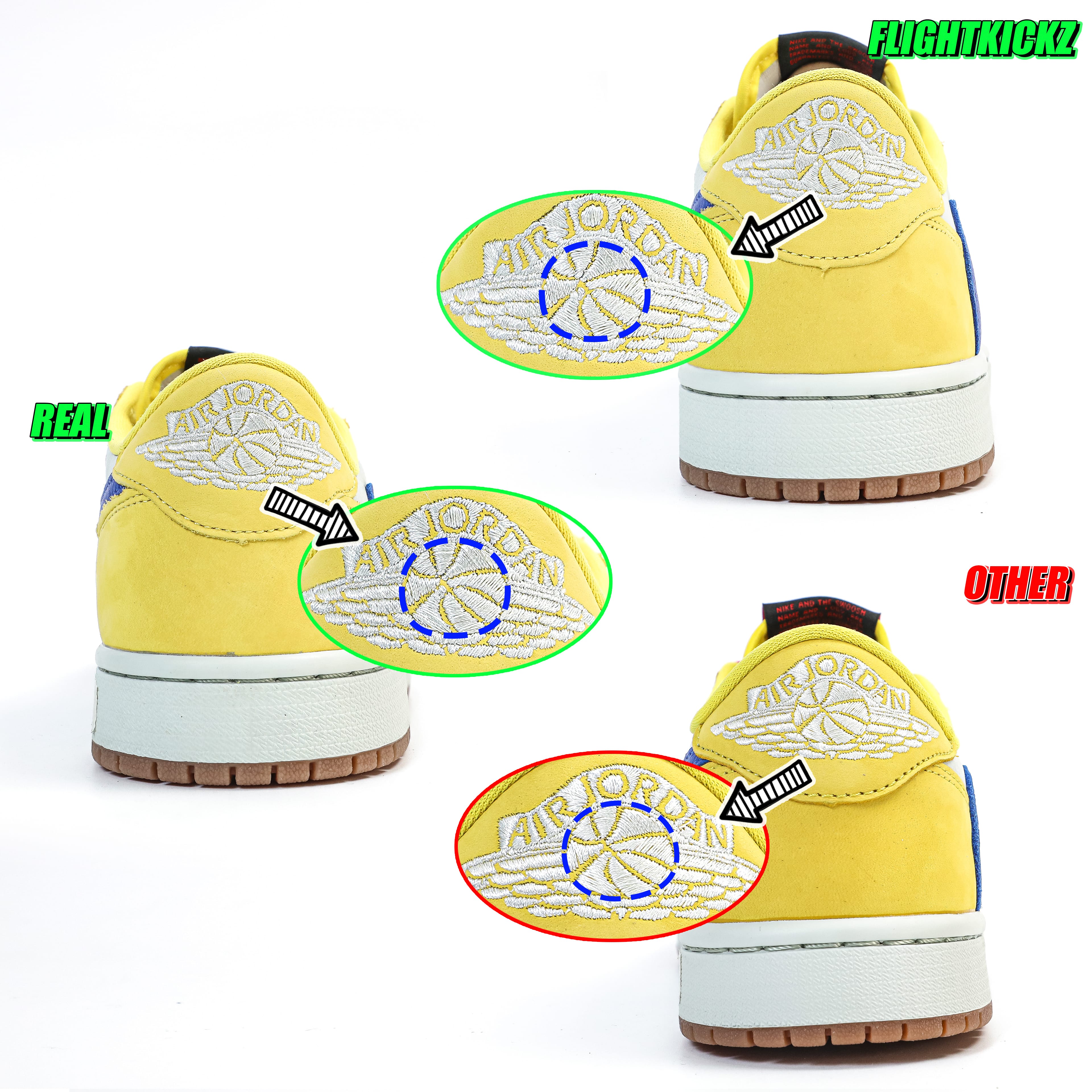 Travis Scott x Air Jordan 1 Retro Low OG SP “Elkins/Canary Yellow” (LN5 A1 batch)