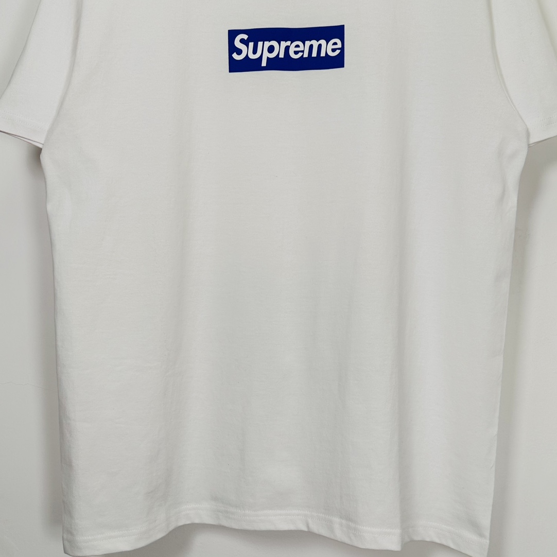 Suprem3 Seoul Box Logo Tee White