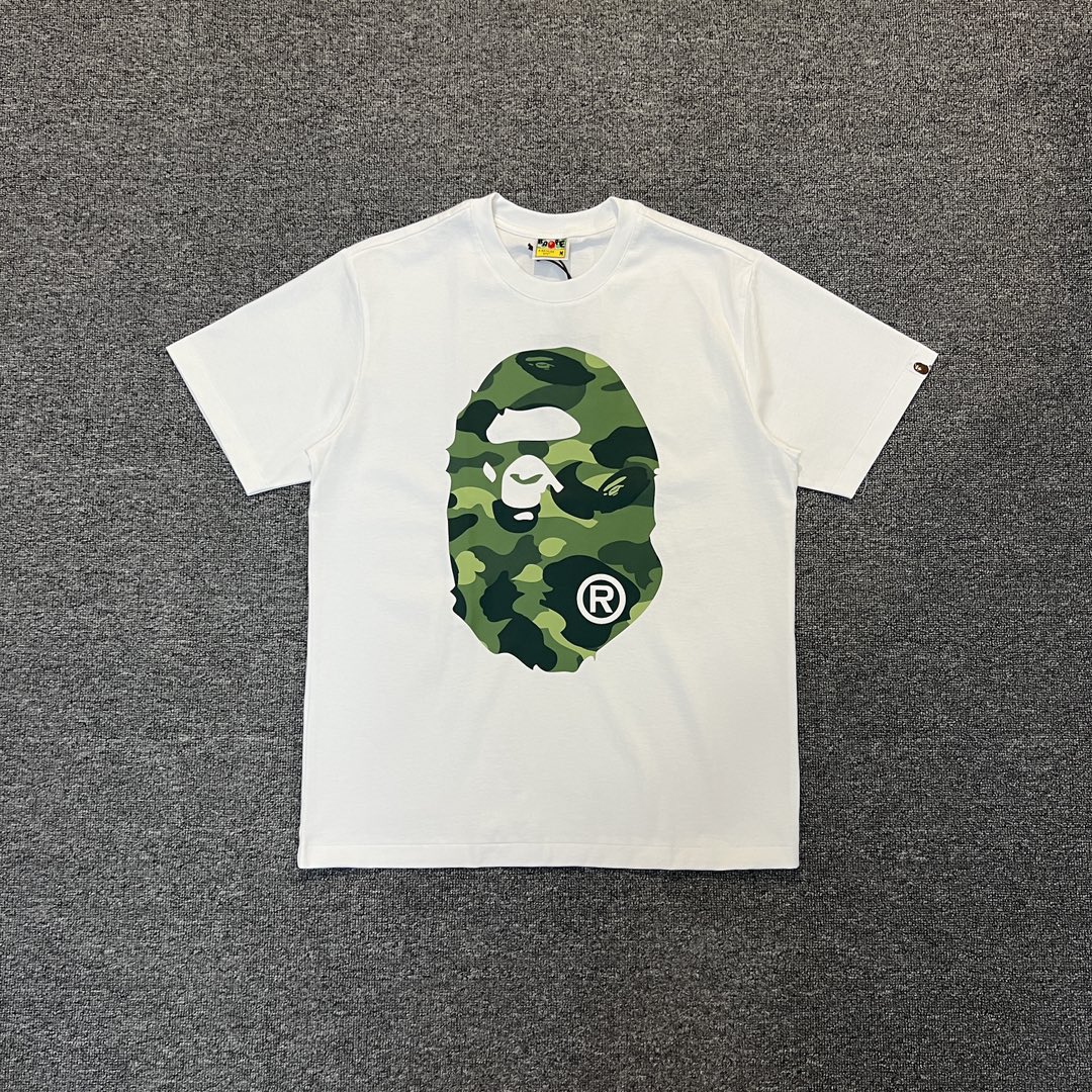 BAPE Green Color Camo By Bathing Tee