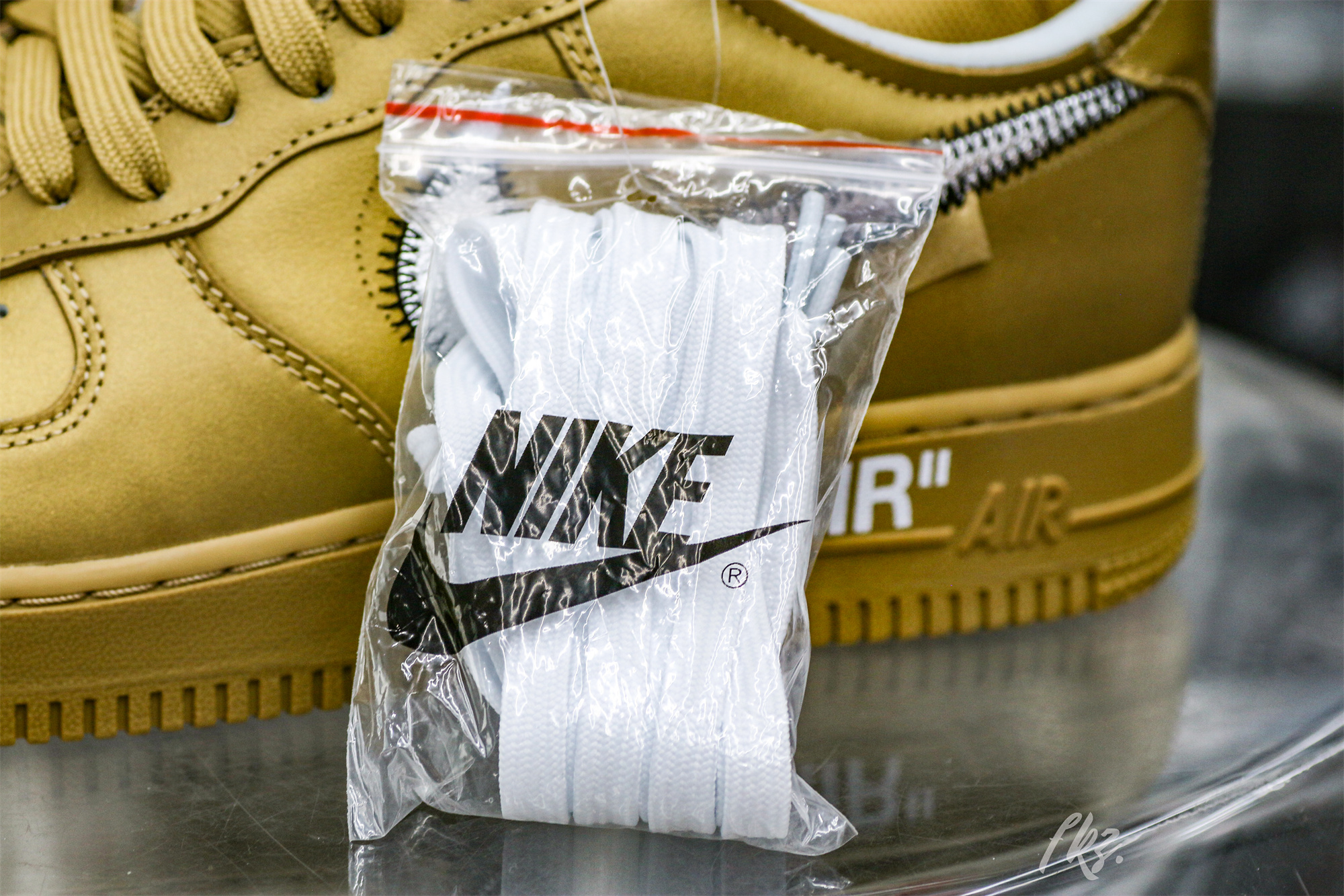 Nike Off-White Air Force 1 AF1 Gold Custom