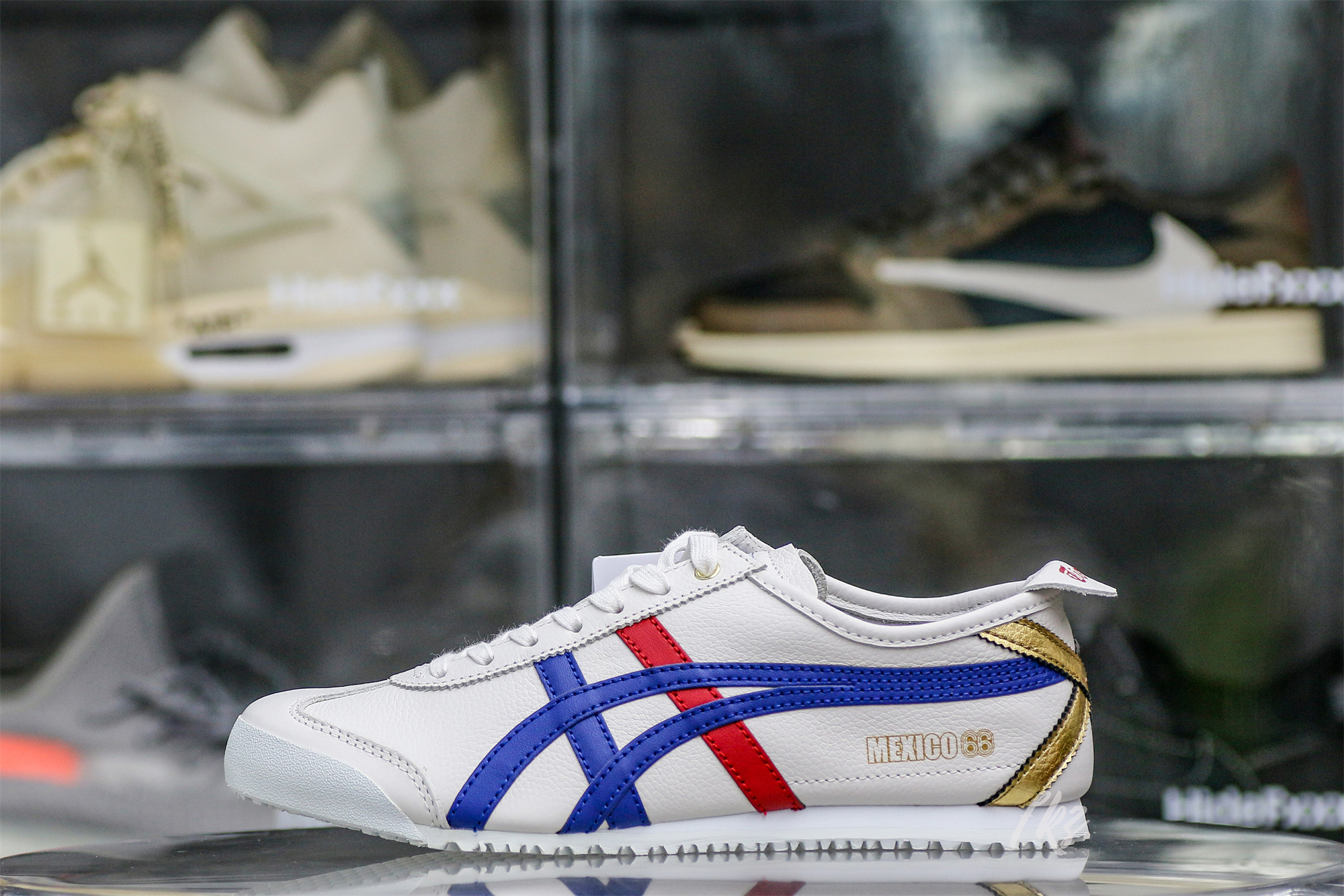 ASICS Mexico 66 White Blue Red Metallic Gold