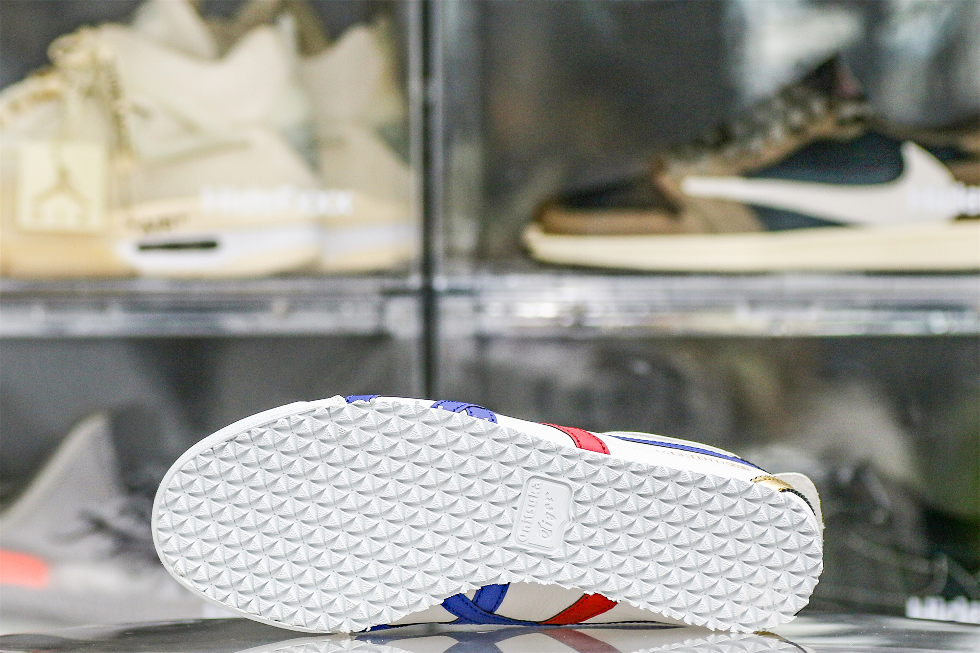 ASICS Mexico 66 White Blue Red Metallic Gold