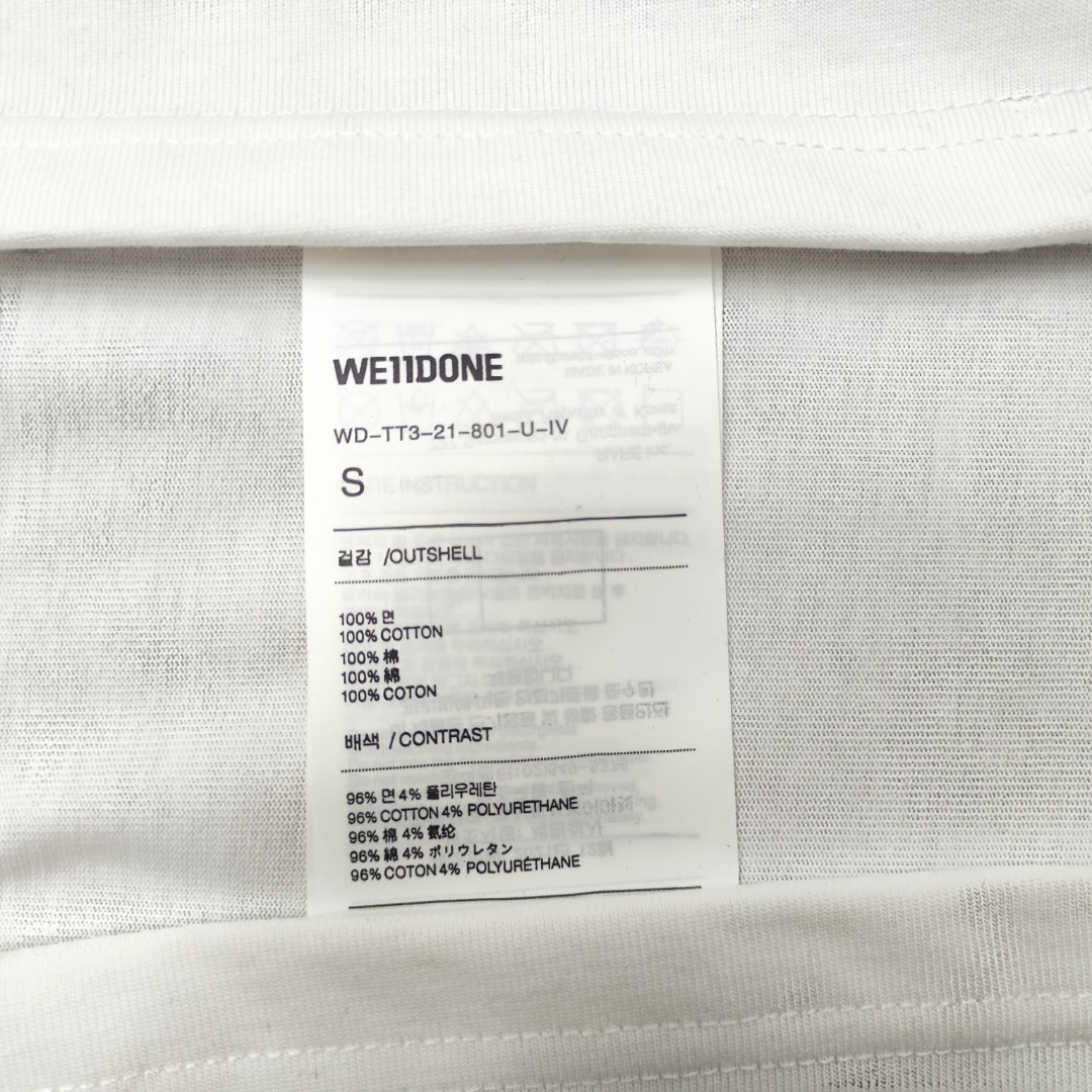 WE11D0NE TRACK Embossed Banner T-Shirt