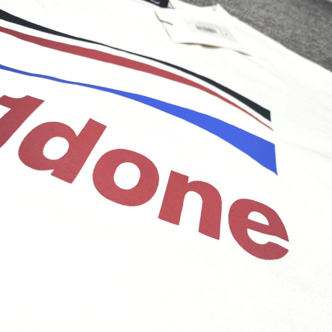 WE11D0NETRACK Sea wave with three stripes T-Shirt